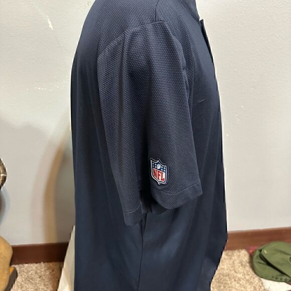 Nike DriFit XXL Chicago Bears NFL On Field Apparel Half Button Collarless Polo - Picture 3 of 7